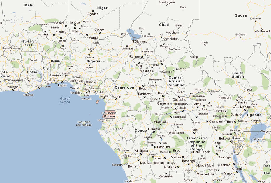 map of equatorial guinea africa